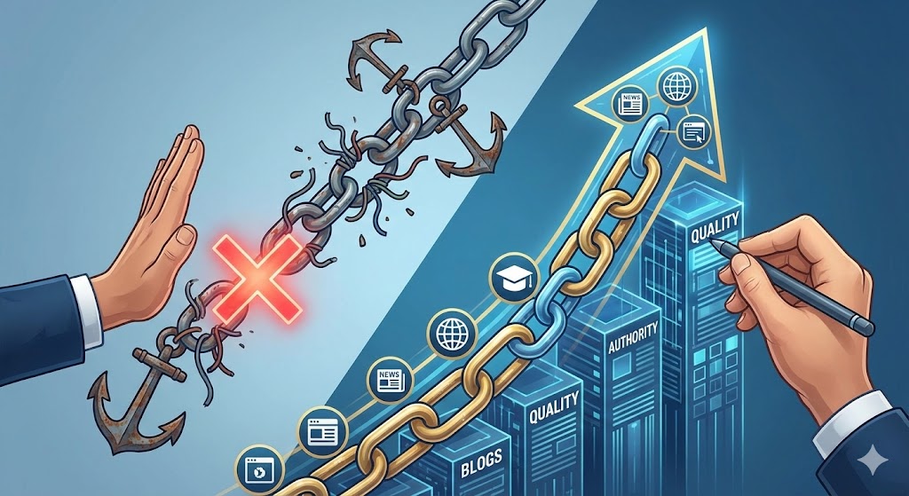 Read more about the article Link Building Strategy: Kualitas vs Kuantitas (Bye-bye Spam!)