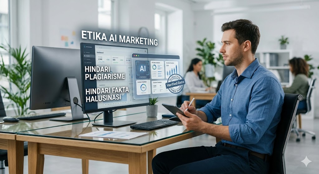 You are currently viewing Etika AI Marketing: Hindari Plagiarisme dan Fakta Halusinasi